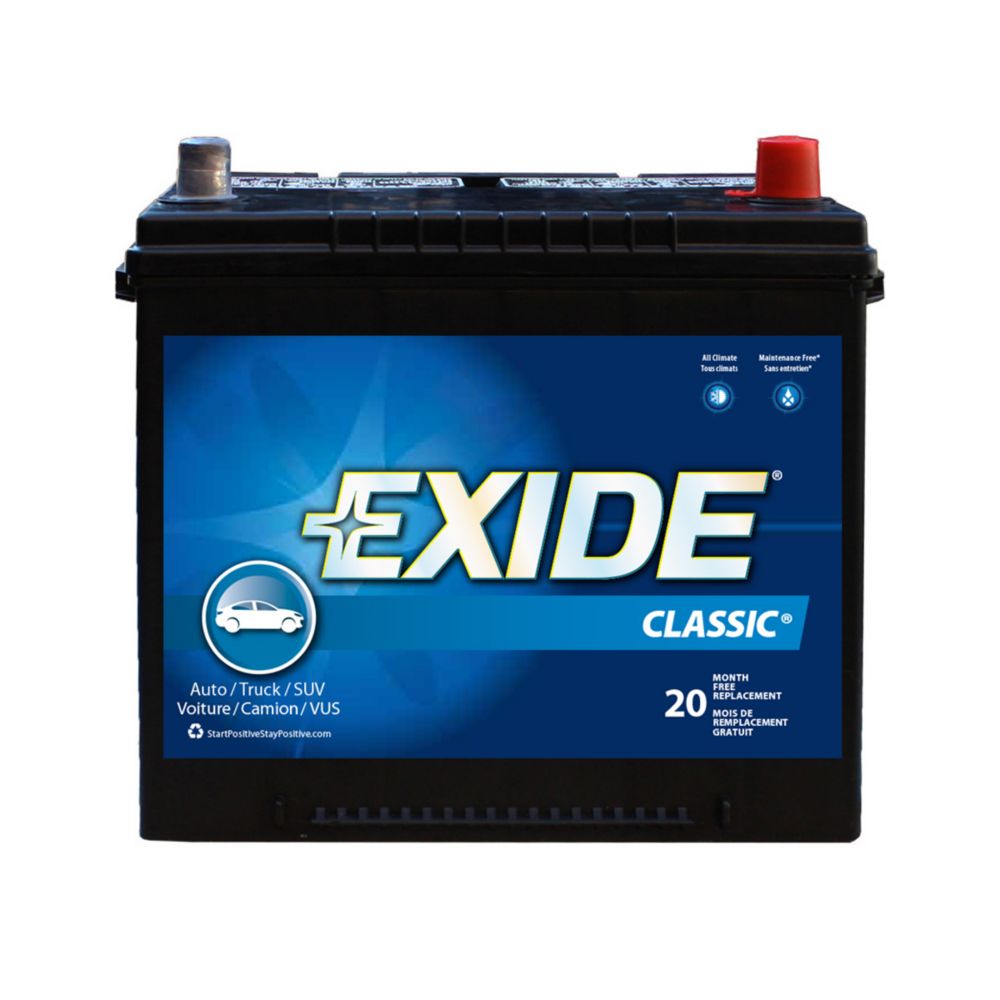 Exide Classic Automotive Battery - Group 35 | The Home Depot Canada