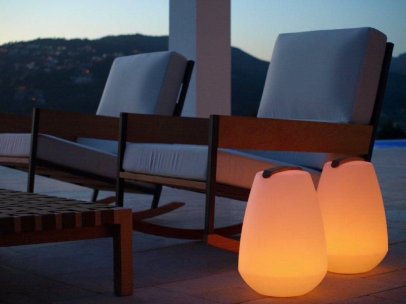 Smart And Green Vessel Outdoor Accent With Wireless LED Light The
