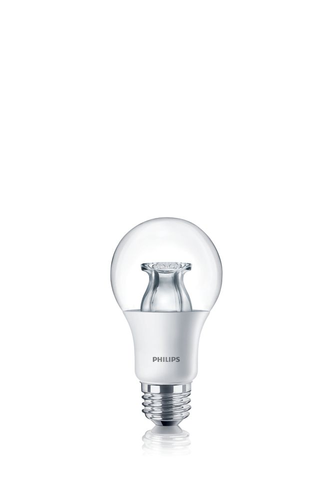 Philips Ampoule à DEL blanc doux (2700K) 60W équivalente à A19 avec