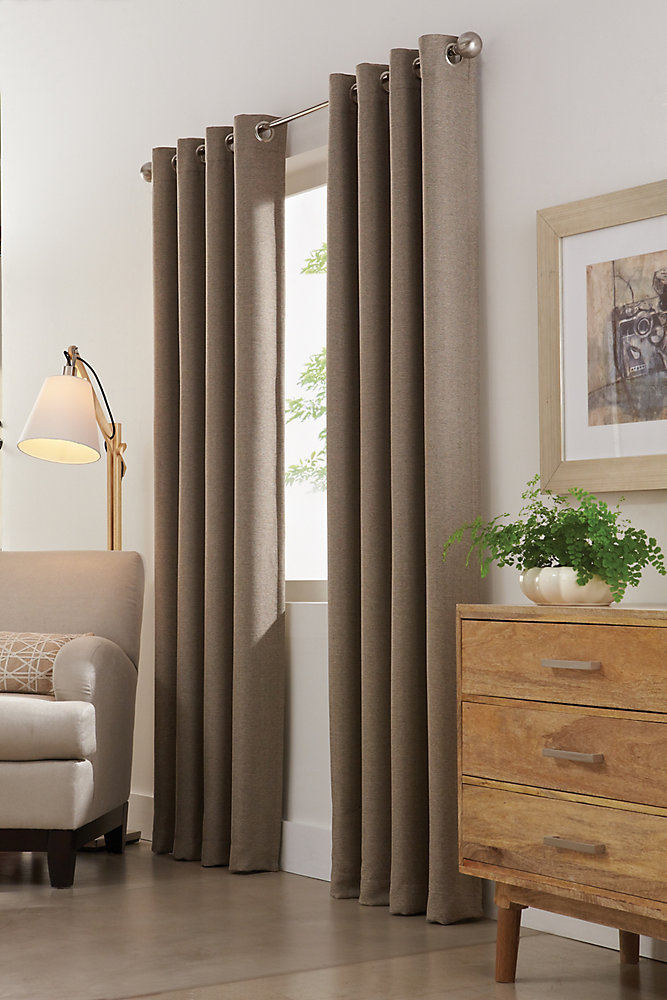 Home Decorators Collection Mushroom Polyester Faux Suede