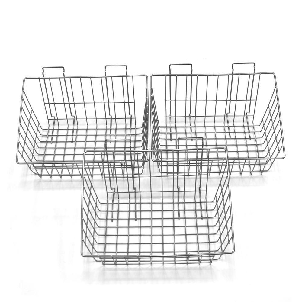 Proslat Wall Storage Solutions Baskets, 15 Inch x 11 Inch x 8 Inch