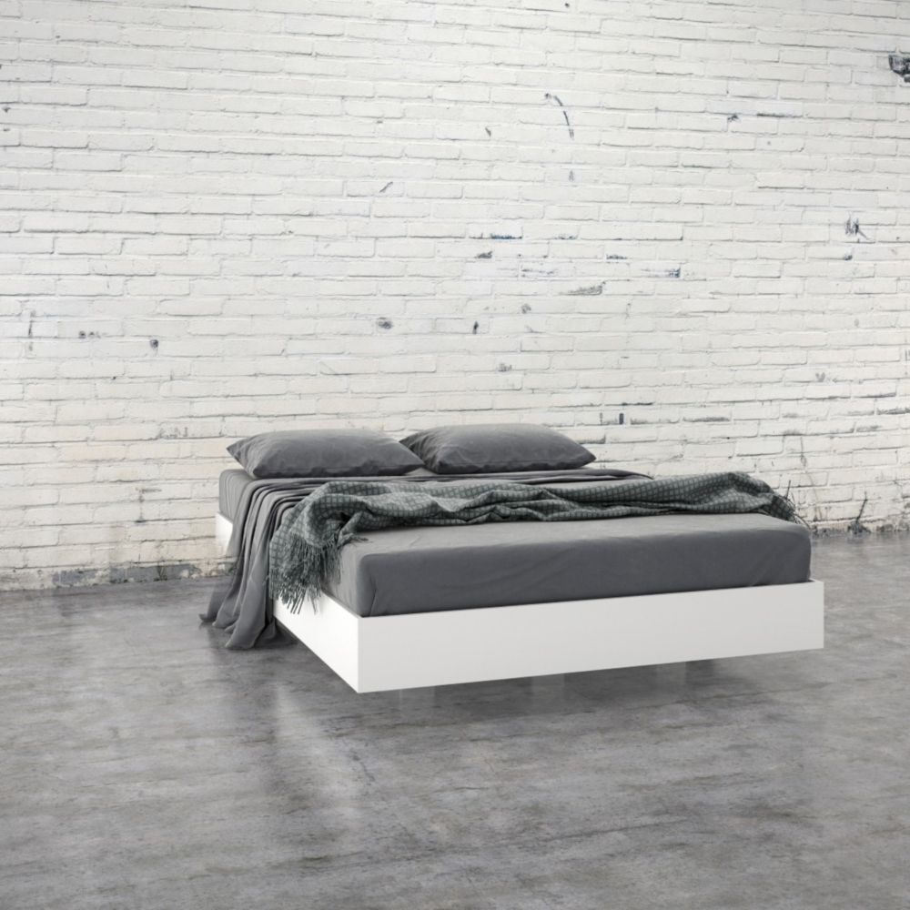 Nexera 345403 Full Size Platform Bed, White The Home Depot Canada