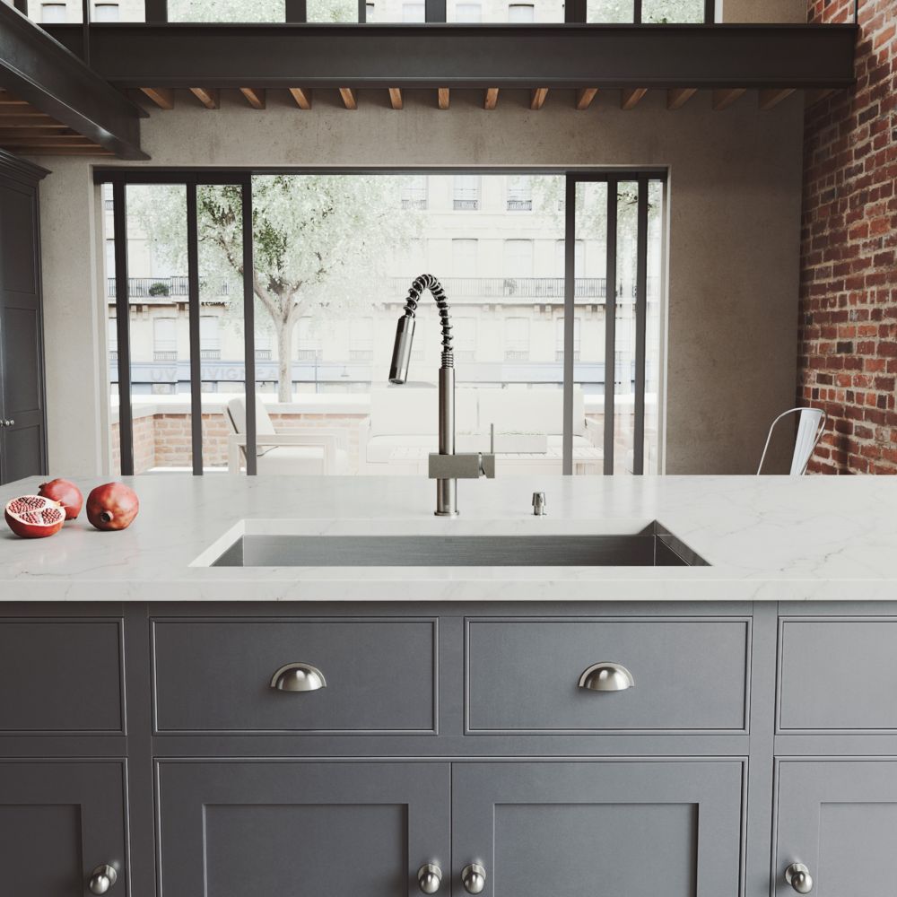... Undermount Kitchen Sink and Faucet Set 32 Inch VG15151 Canada Discount