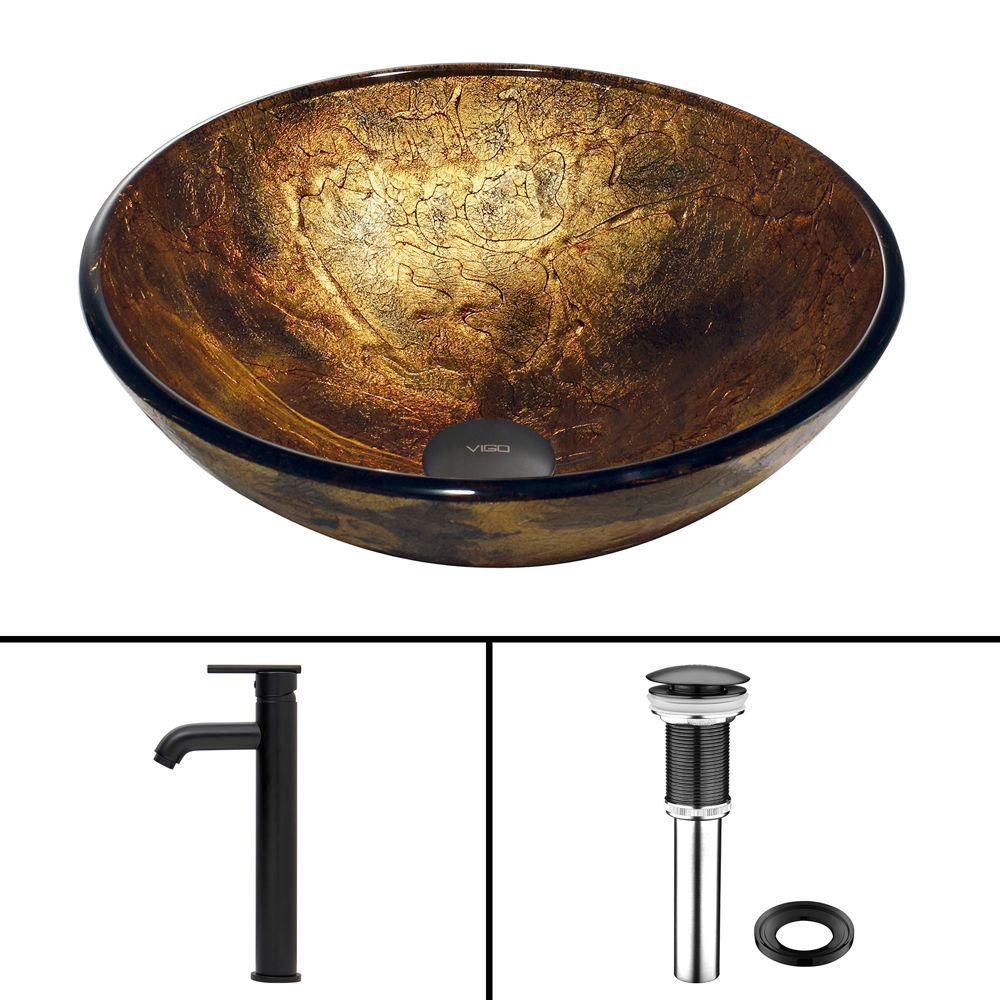 ... Shapes Glass Vessel Sink and Seville Faucet Set VGT380 Canada Discount