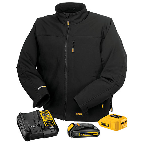 DEWALT Dewalt 12V/20V MAX Black Heated Work Jacket | The Home ... DEWALT Dewalt 12V/20V MAX Black Heated Work Jacket | The Home ...