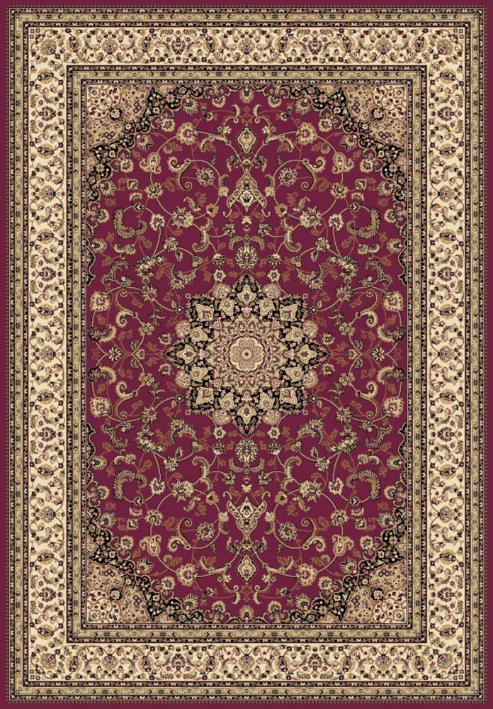 Merinos Imperial Red 5 ft. 3inch x 7 ft. 4.6inch Indoor Traditional