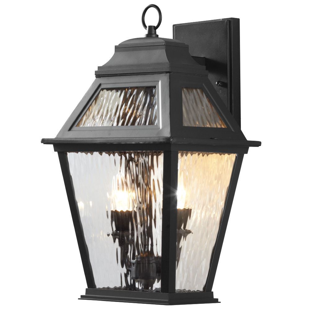 88 00 Each Save 30 Ft Led Outdoor Weatherproof Colour Changing Hampton Bay 2 Light Exterior Led Wall Lantern Black