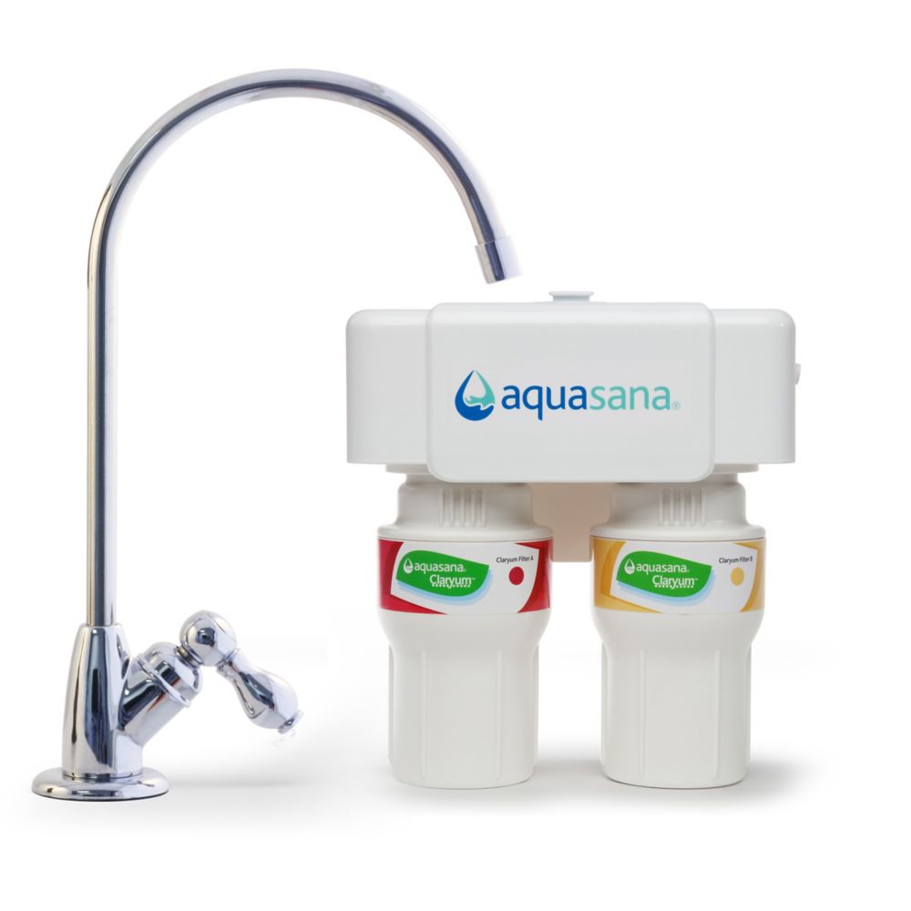 Aquasana 2Stage Under Counter Water Filtration System with Chrome