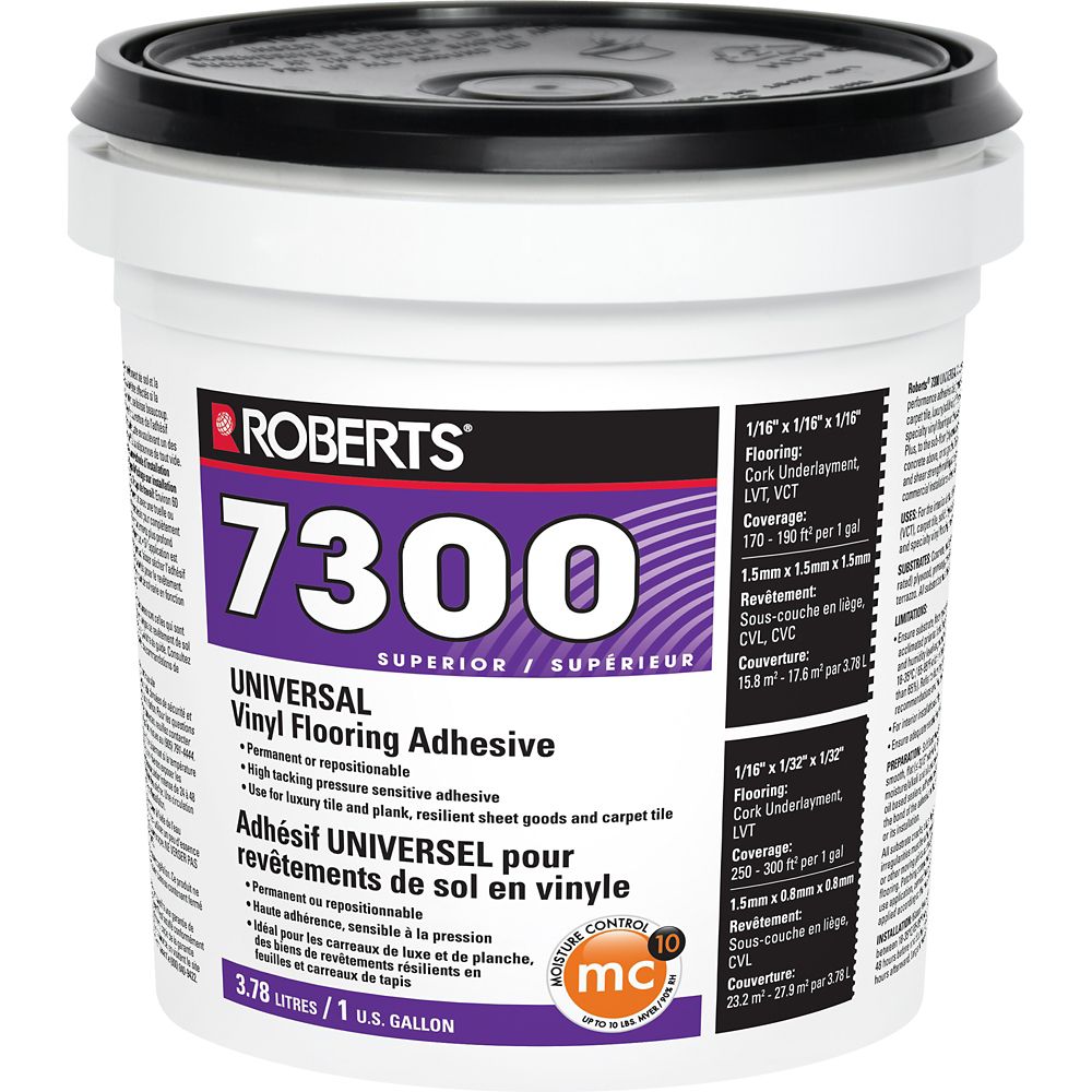 Roberts 7300 Universal Vinyl Flooring Adhesive The Home Depot Canada