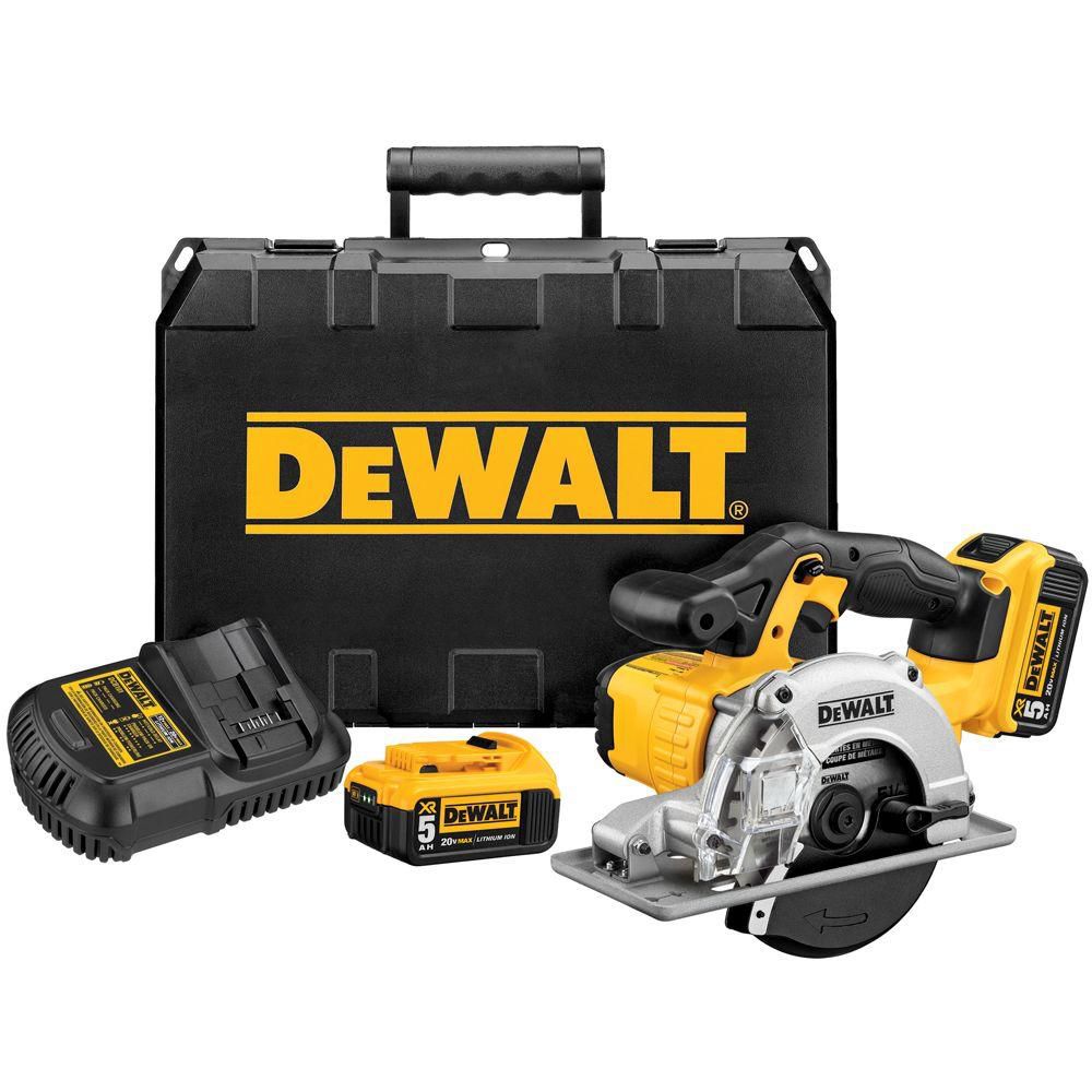 DEWALT 20V MAX Li-Ion Metal Cutting Saw with 2 Batteries ...