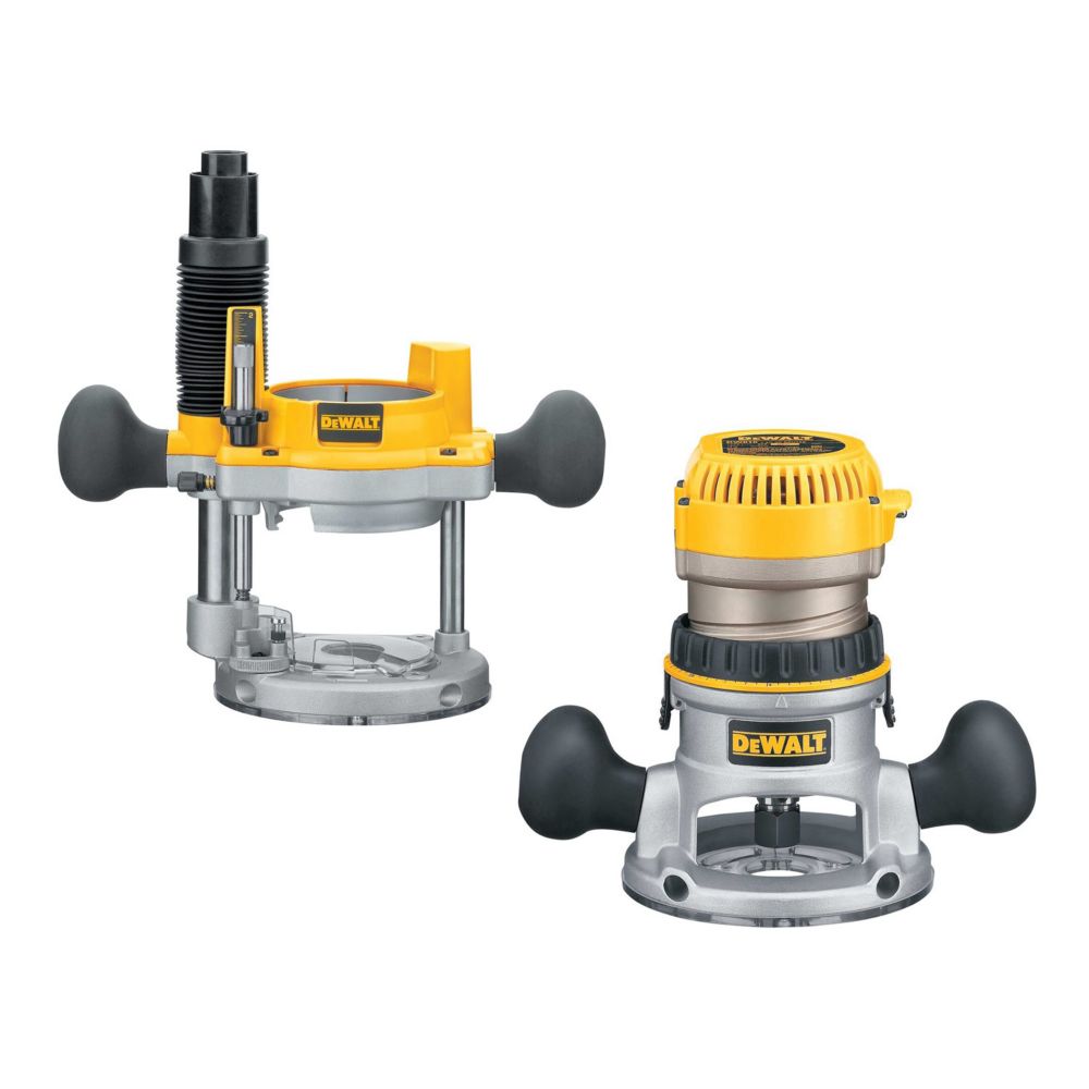DEWALT 1 3/4 Maximum Motor HP Fixed Base / Plunge Base Router Combo Kit The Home Depot Canada
