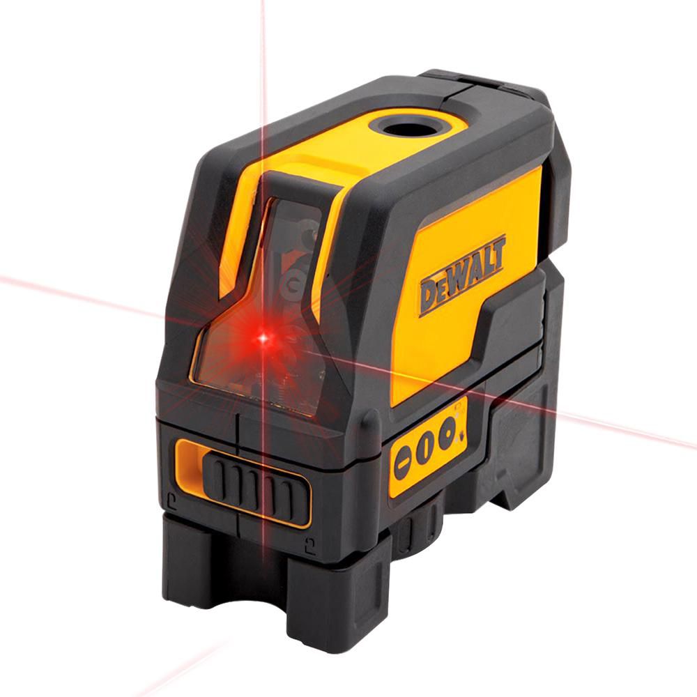 DEWALT 165 ft. Red SelfLeveling CrossLine & Plumb Spot Laser Level