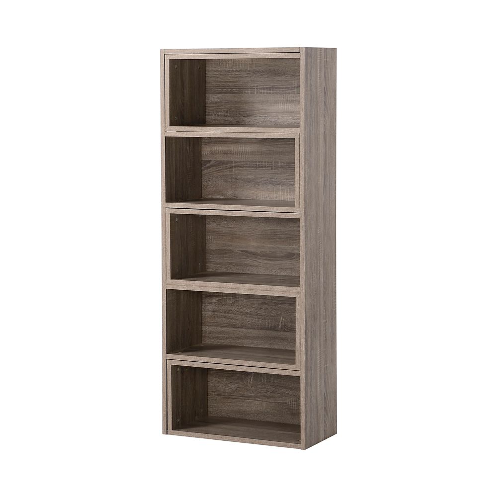 Homestar Expandable Shelving Console in Reclaimed Wood The Home Depot