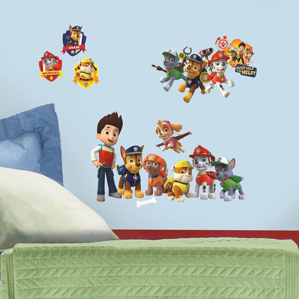 RoomMates Paw Patrol Peel and Stick Wall Decals The Home Depot Canada