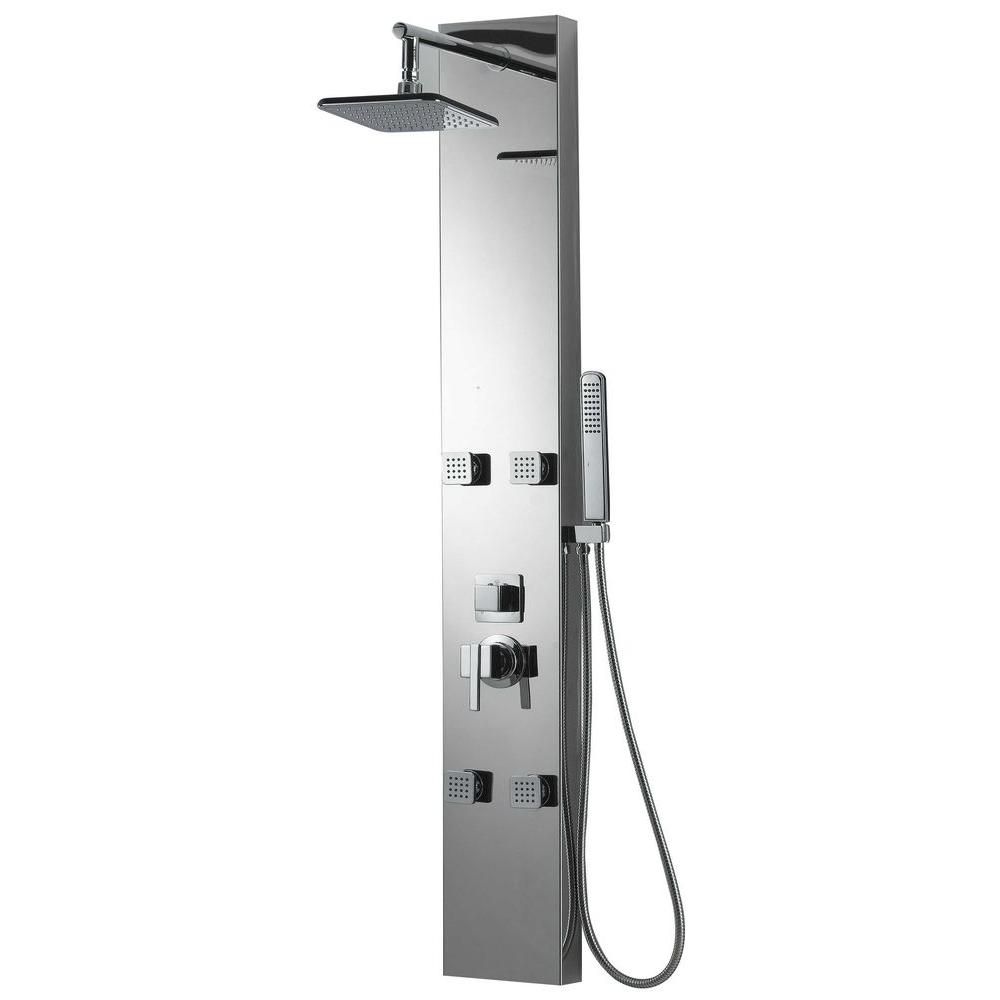 American Imaginations WholeBody Shower Panel with Rain Showerhead and