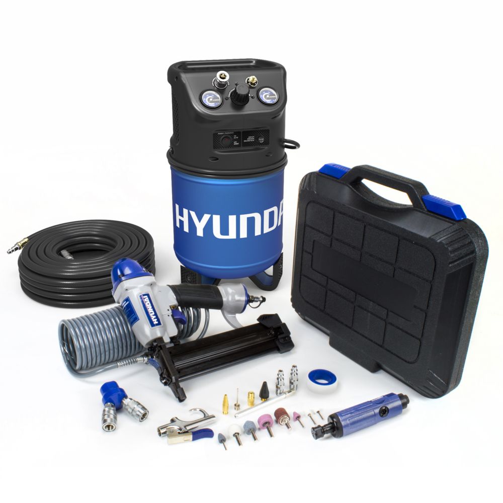 3 Gal. Portable Electric Air Compressor With 6Tool DIY Kit