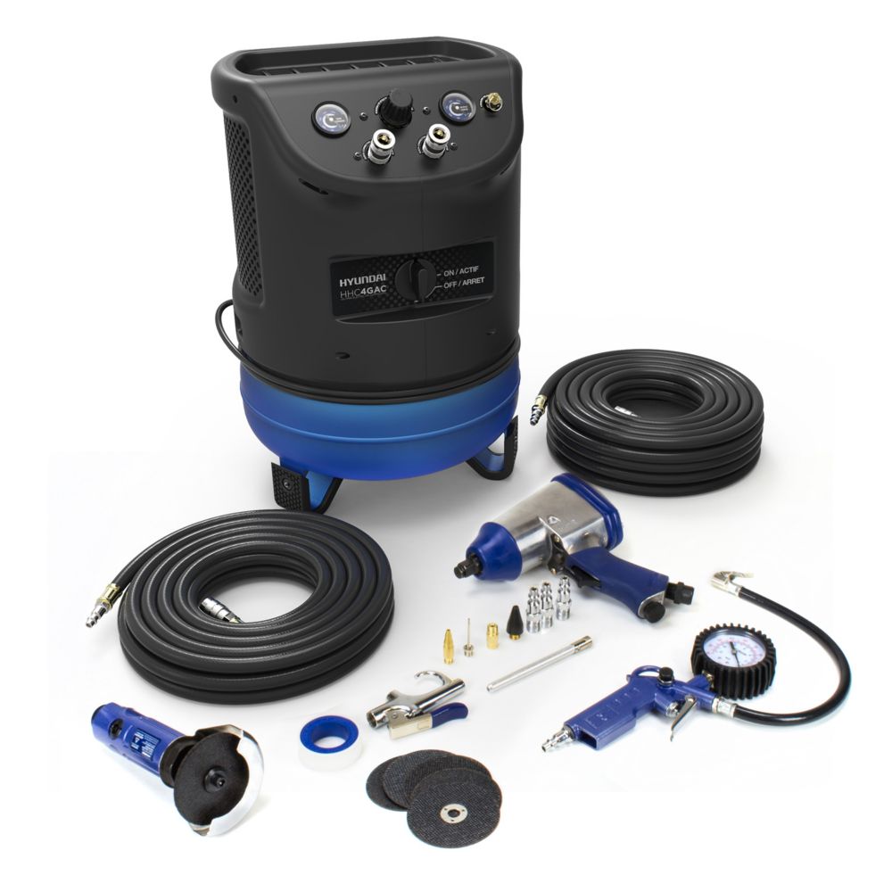 Hyundai Hyundai 4 Gal. Portable Electric Air Compressor With 6Tool