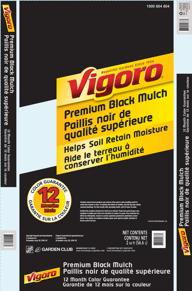Vigoro Premium 2 cu. ft. Black Cedar Mulch | The Home Depot Canada