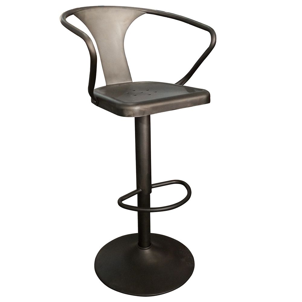 Nspire Astra Metal Black Backless Bar Stool With Nspire Astra Metal Black Backless Bar Stool With Seat