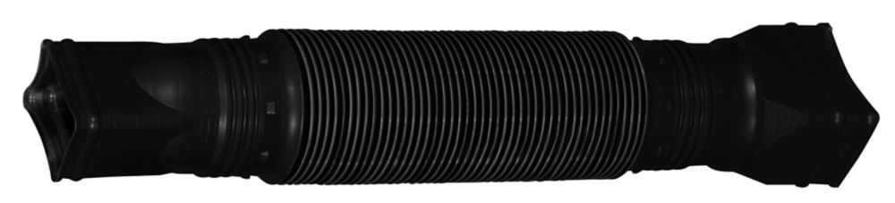 amerimax flex-a-spout downspout extension  black