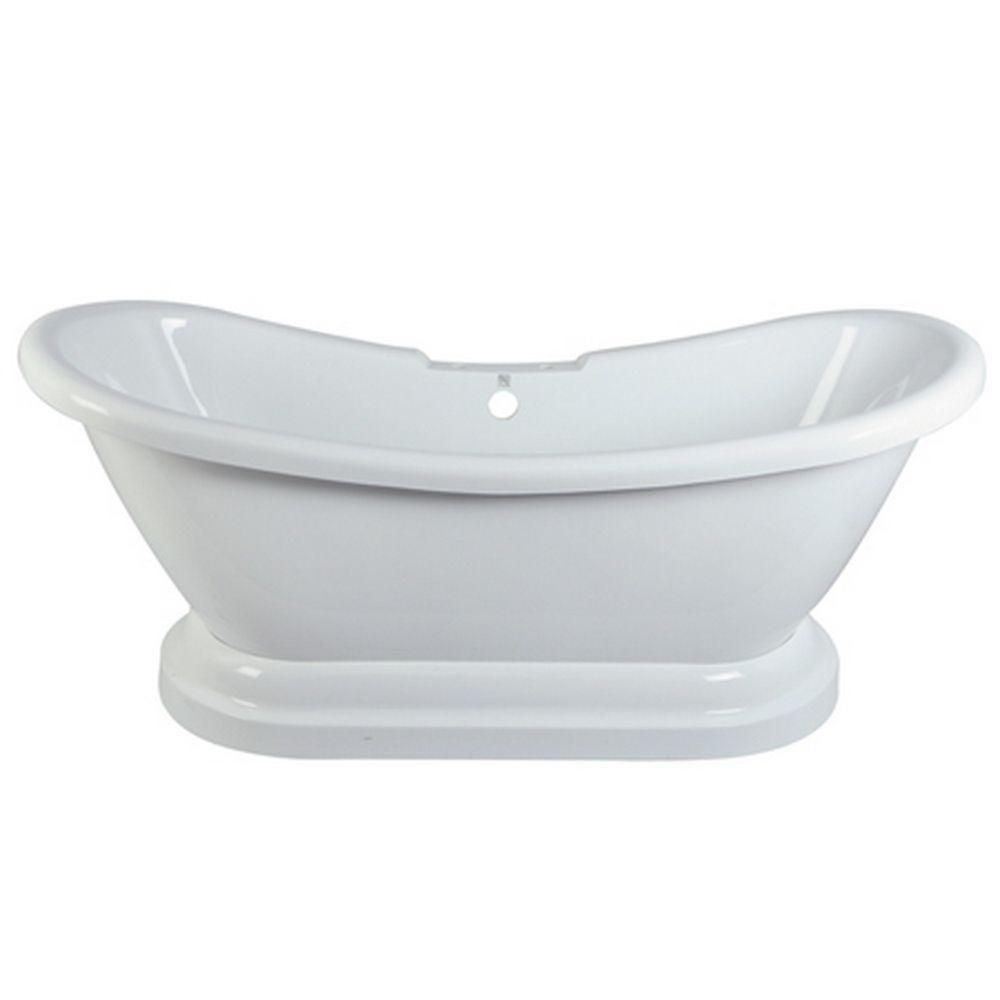 MAAX New Town 6032IFS White Acrylic Whirlpool Tub with Integrated