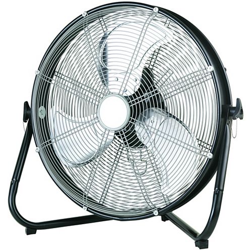 HDX 20inch 3Speed HighVelocity Floor Fan The Home Depot Canada