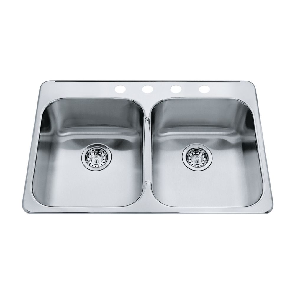 Kindred 20 G Kitchen Sink With Gooseneck Faucet The Home Depot Canada