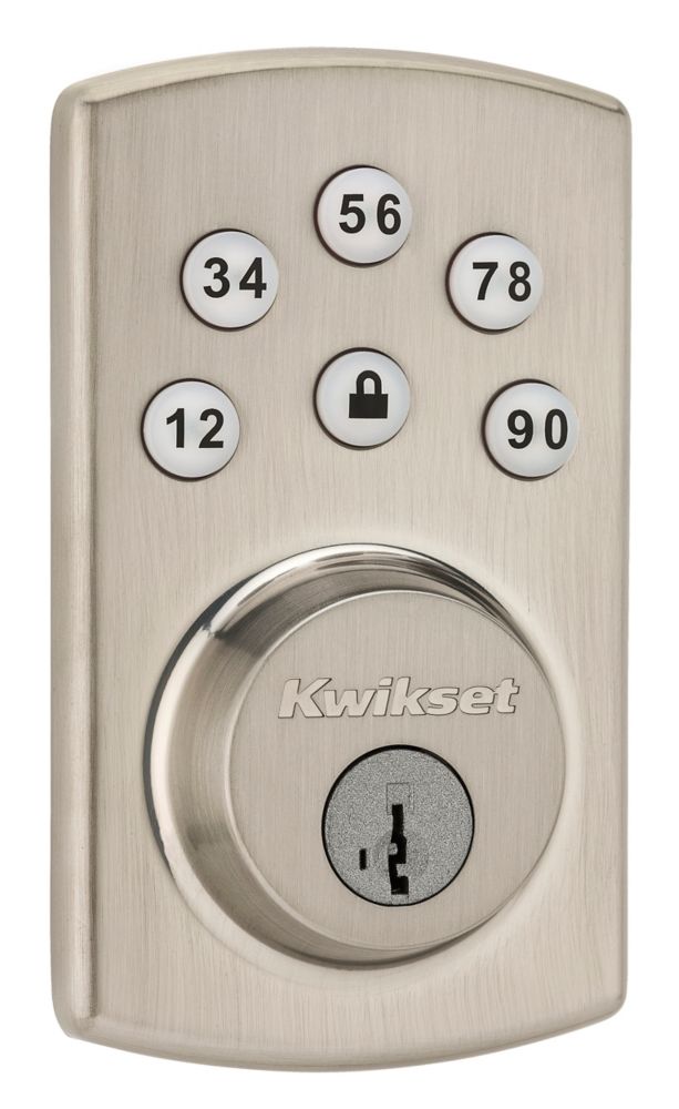 Kwikset Signature Series Satin Nickel Electronic Deadbolt With Smartkey