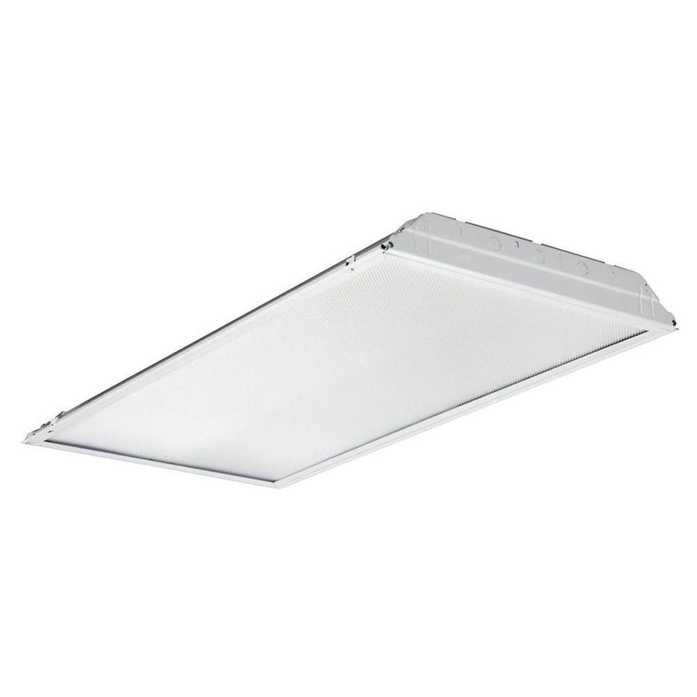Commercial Lighting Wrap Around Lights The Home Depot Canada Lithonia Lighting 2 Feet X 4 White