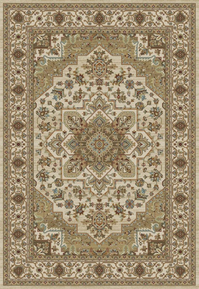 Merinos Glorious Beige Tan 5 ft. 3inch x 7 ft. 4.6inch Indoor