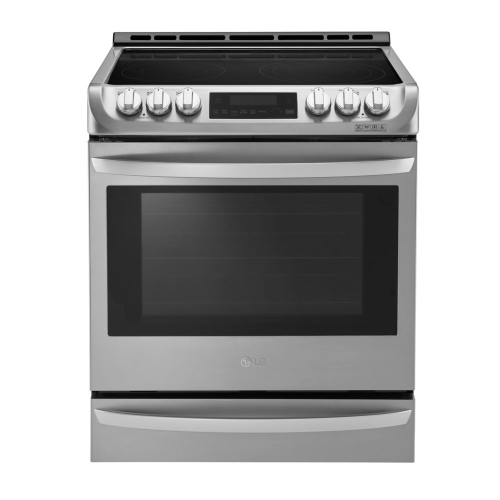 LG Electronics 6.3 cu. ft. Electric SlideIn Range with ProBake Convection in Stainless St