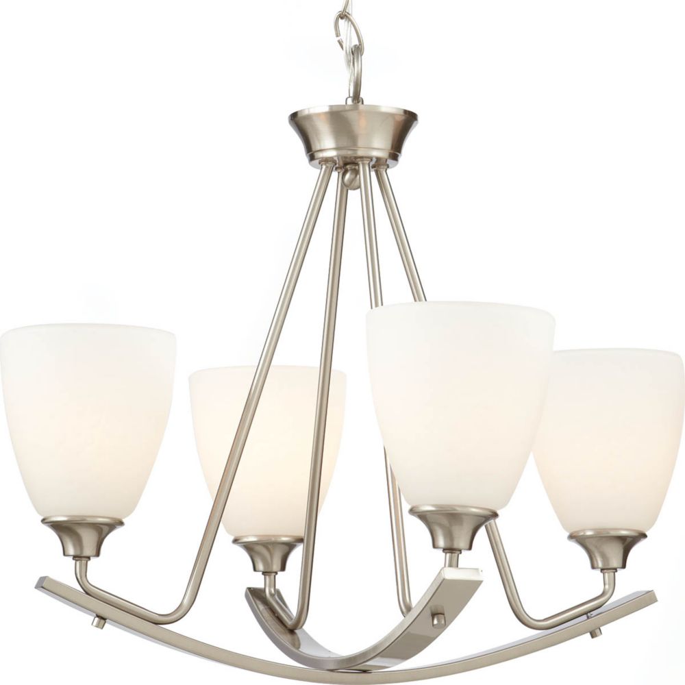 Home Decorators Collection 4 Light Brushed Nickel Sphere Chandelier   P 1000858718 