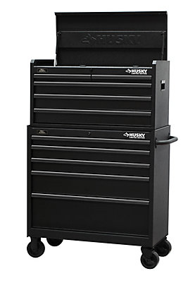 Husky 37 Inch 10 Drawer Tool Chest And Cabinet The Home Depot Canada 37 Inch 10 Drawer Tool Chest And Cabinet