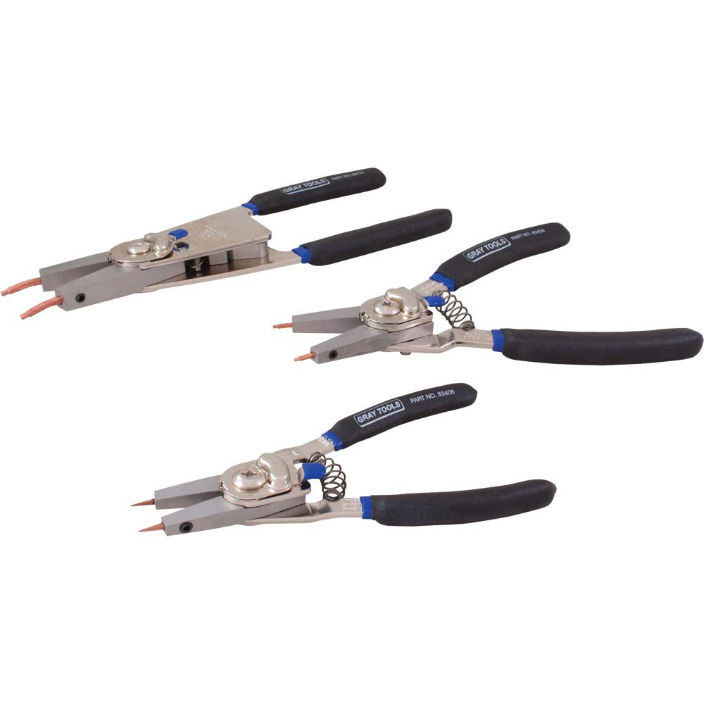 Jeu De 4 Pinces à Circlips TEKTON 7 Pouces – Interne Et Externe – Avec Pochette