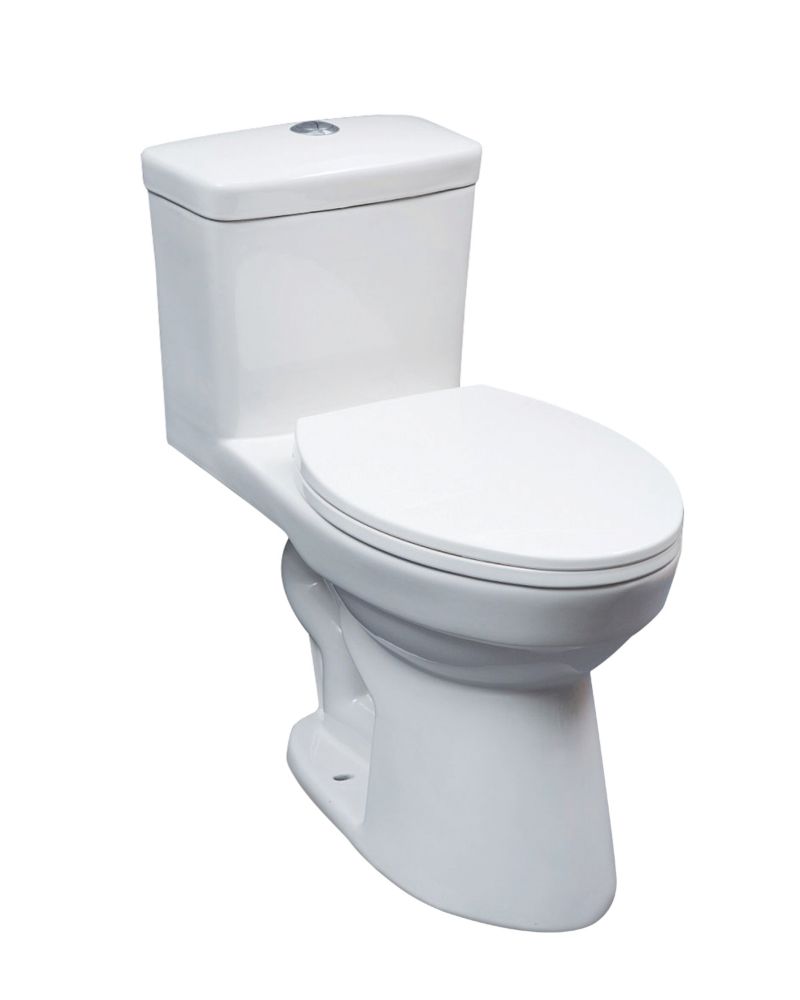 GLACIER BAY 1Piece elongated ADA toilet DF 4/6L The Home Depot Canada