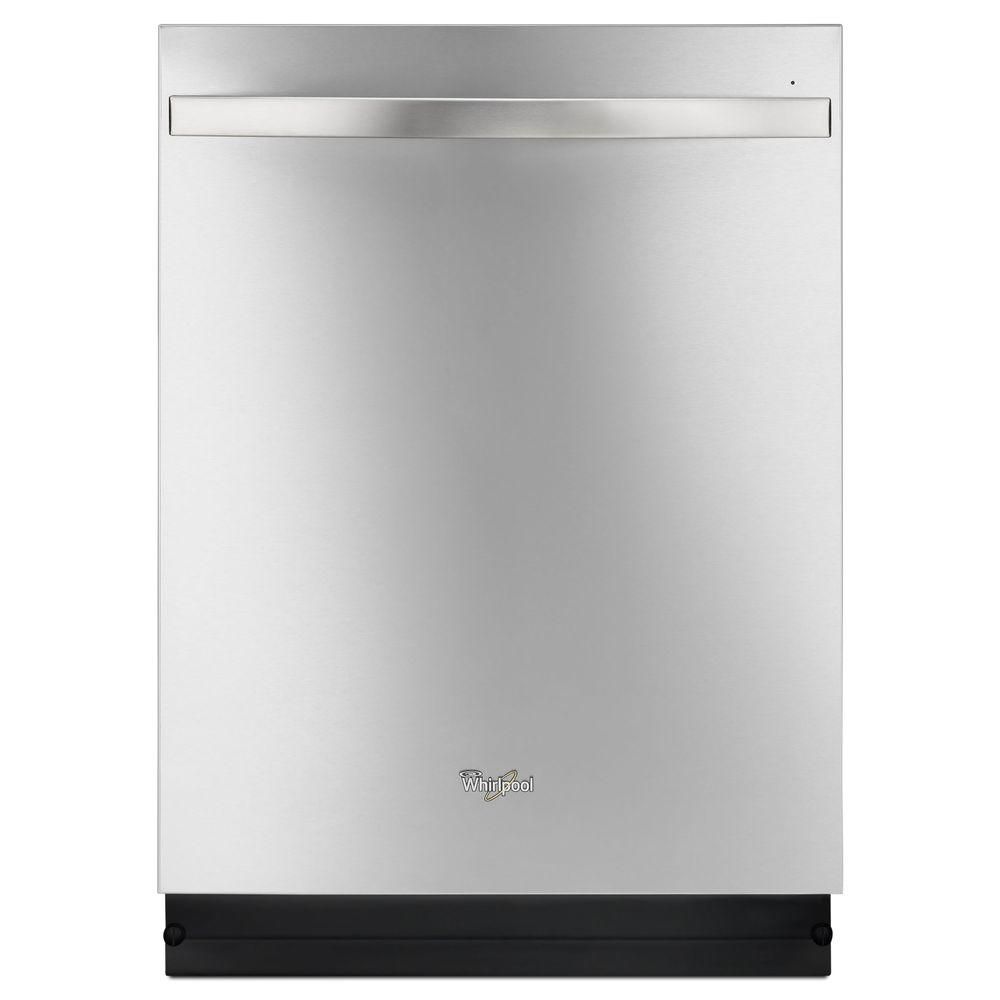 Whirlpool 24- Inch Dishwasher with Stainless Steel Tub in Monochromatic Dishwasher 24 Inch Stainless Steel