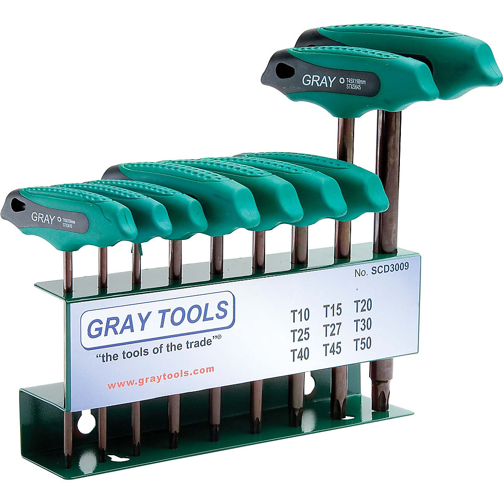 GRAY TOOLS 9-Piece Torx T-Handle Hex Key Set | The Home Depot Canada