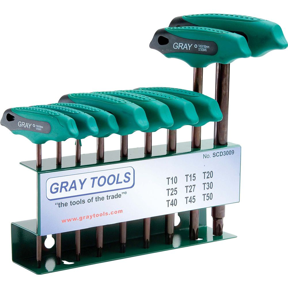 GRAY TOOLS 9-Piece Torx T-Handle Hex Key Set | The Home Depot Canada