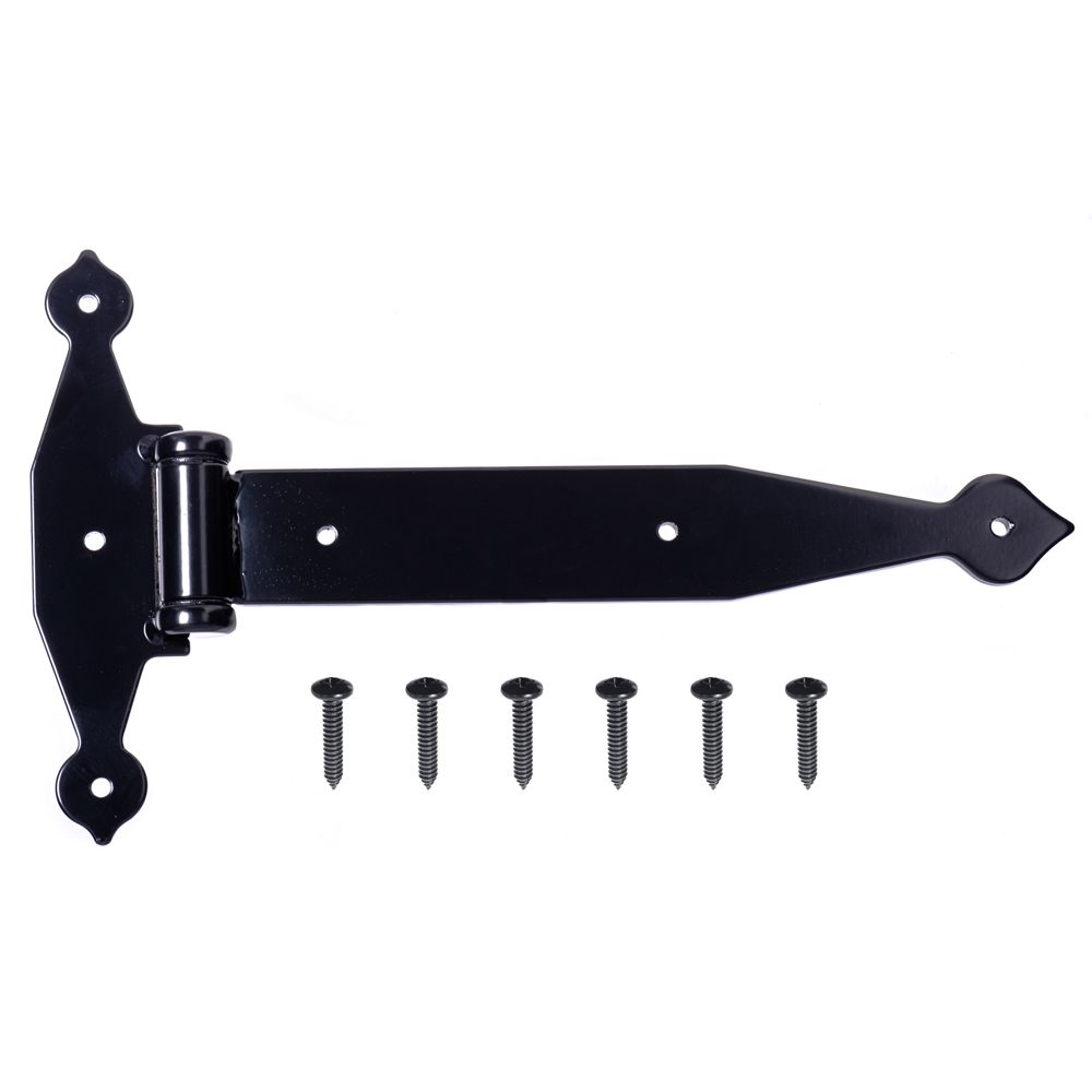 Everbilt 12 Inch Heavy Duty T Hinge In Black Finish 1pk The Home Depot Canada 0470