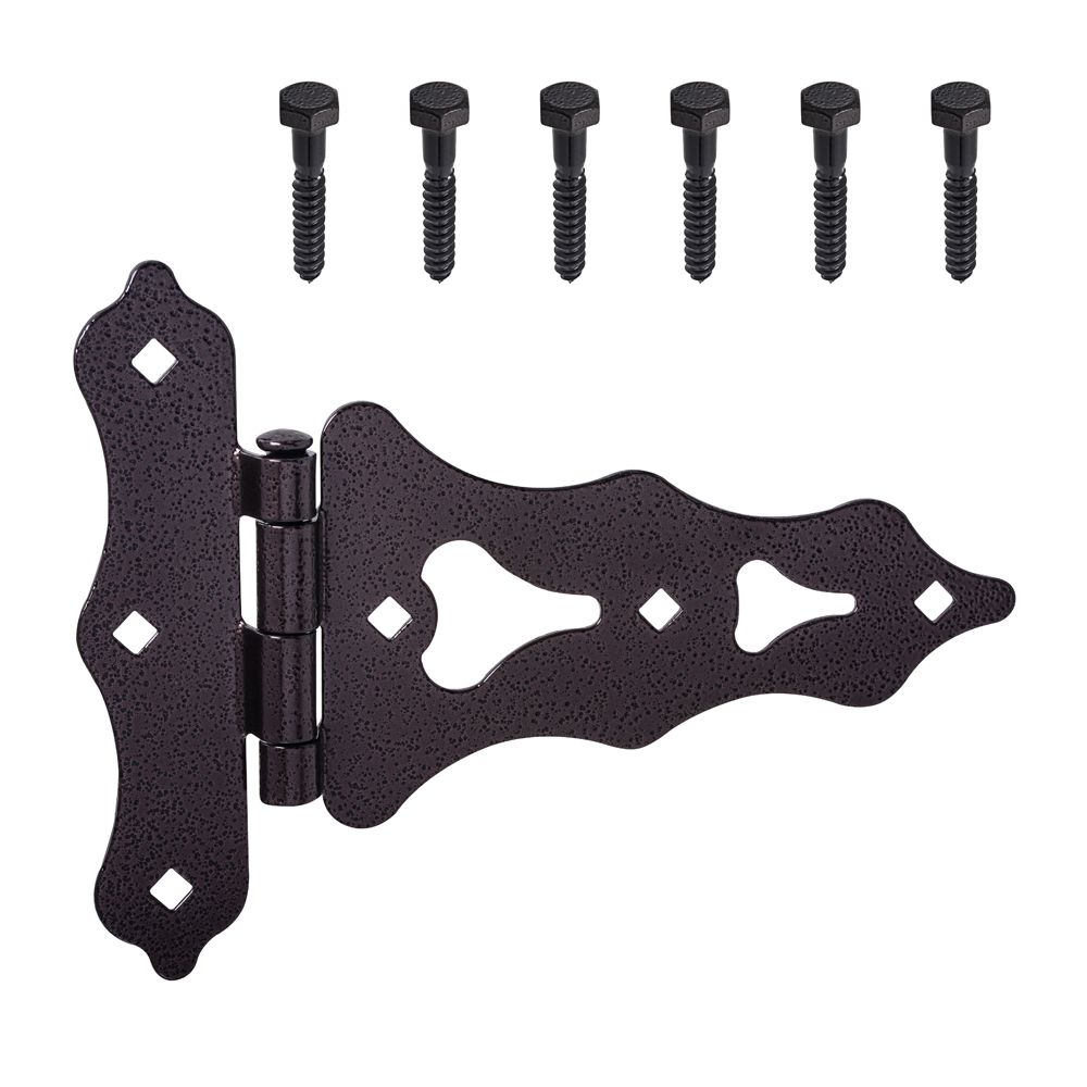 Everbilt 8Inch Hammered Bronze Decorative THinge 1pk