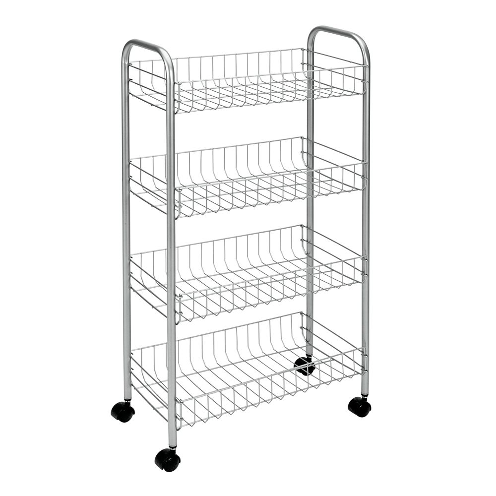 Polytherm - Ascona Rolling Cart 4-Tier 41 X26 X 85 CM Polytherm - Ascona Rolling Cart 4-Tier 41 X26 X 85 CM