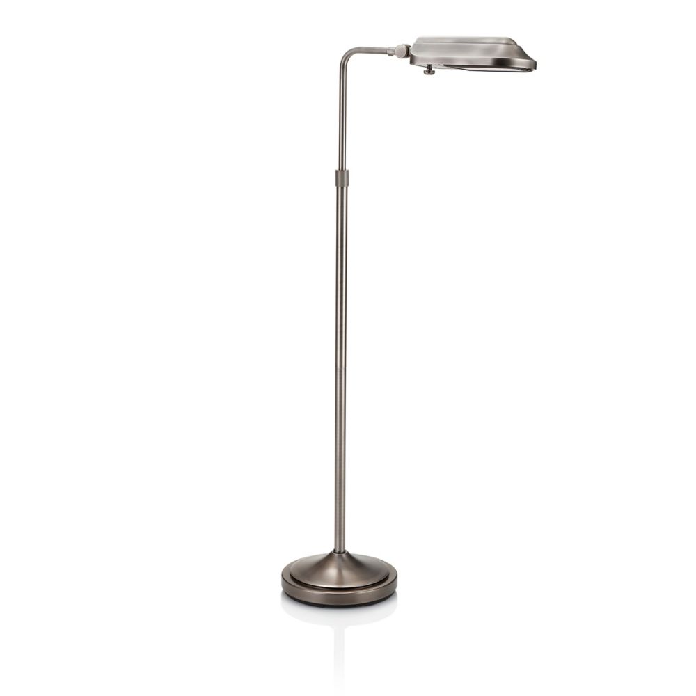 Verilux Heritage Natural Spectrum Productivity Floor Lamp Antiqued Brushed Nickel The Home