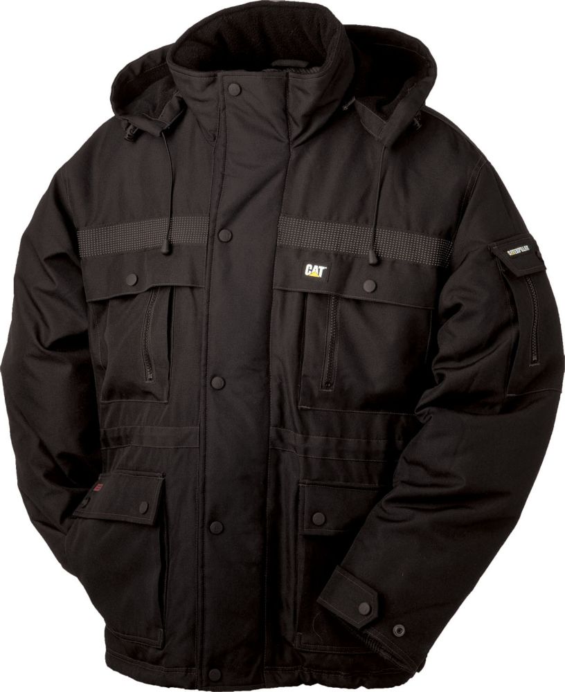 Lincoln Electric Shadow Split Leather Sleeved Jacket L The Caterpillar Cat Black Heavy Insulated Parka L
