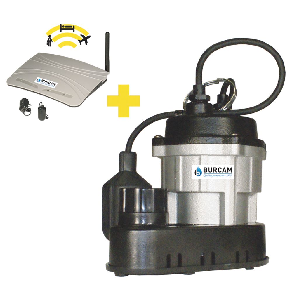BURCAM 1/2 HP submersible sump pump & alarm package The Home Depot Canada