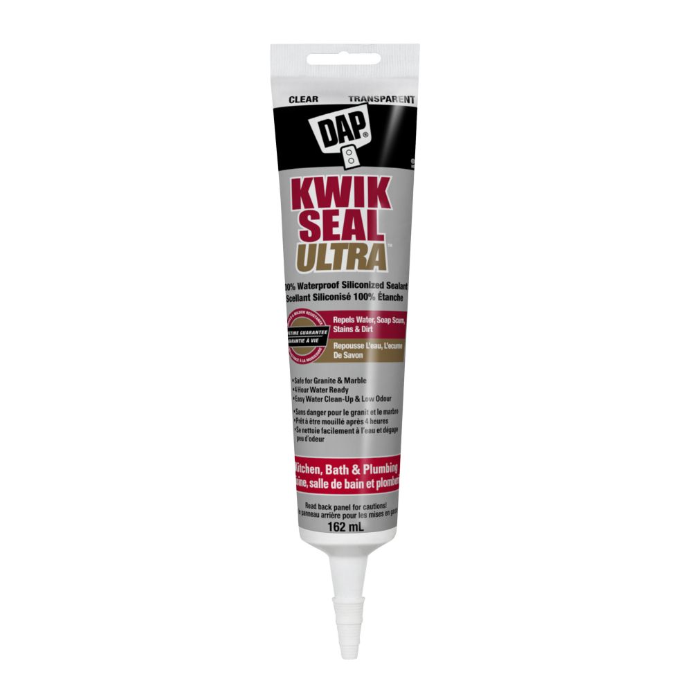 DAP Kwik Seal Ultra Premium Siliconized Sealant Clear 162 ml