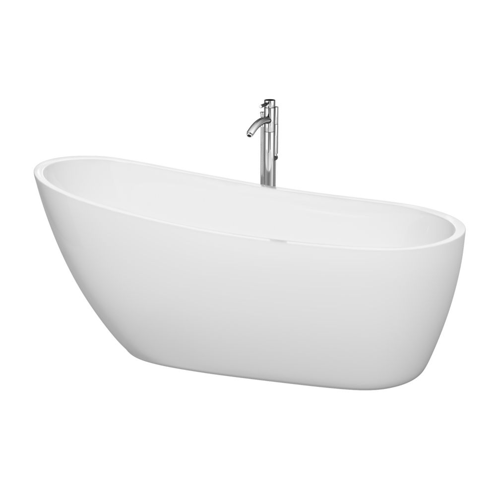 AcriTec Lyon Seamless Freestanding Bathtub The Home Depot Canada