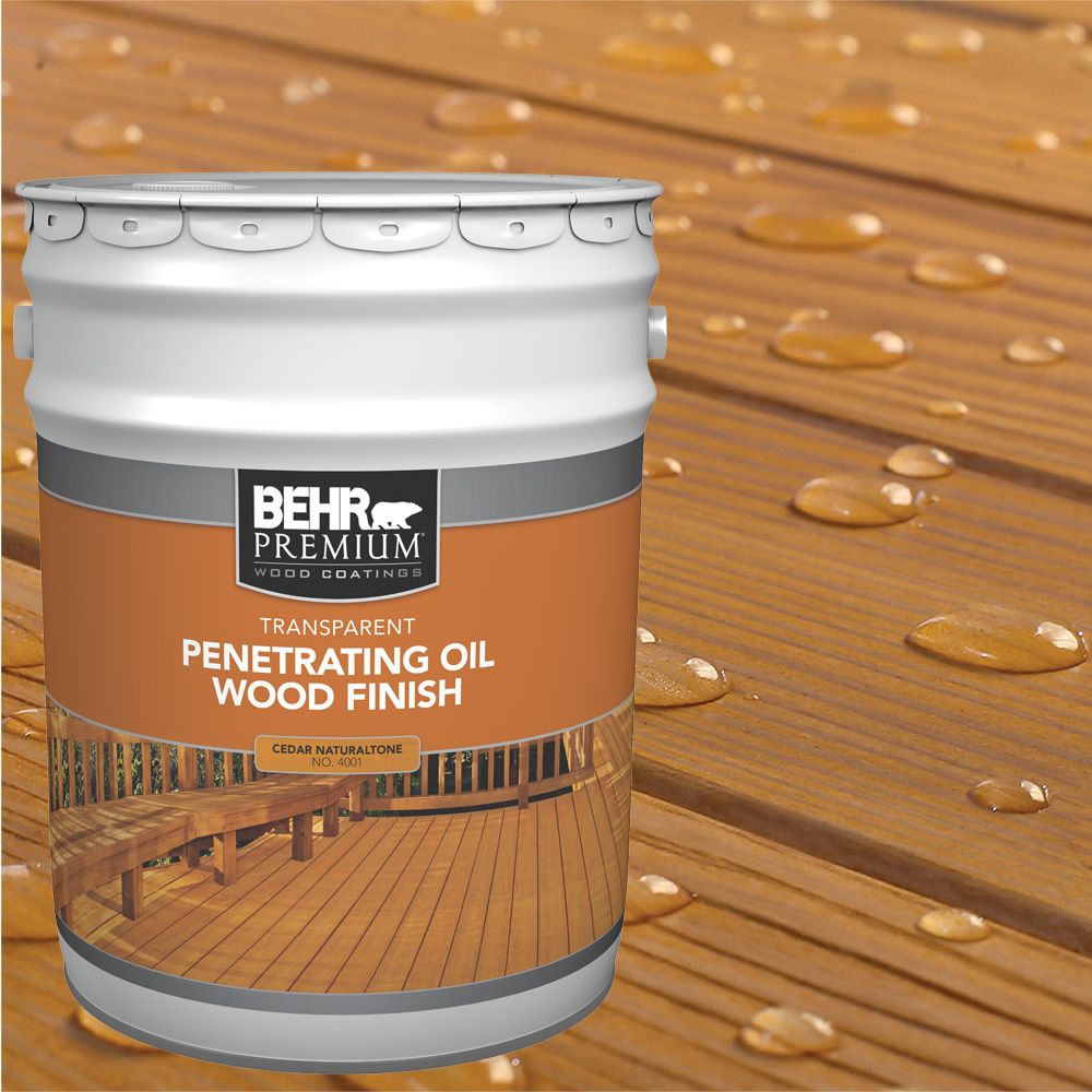 Behr Premium Transparent Penetraiting Oil Wood Finish - Cedar ...