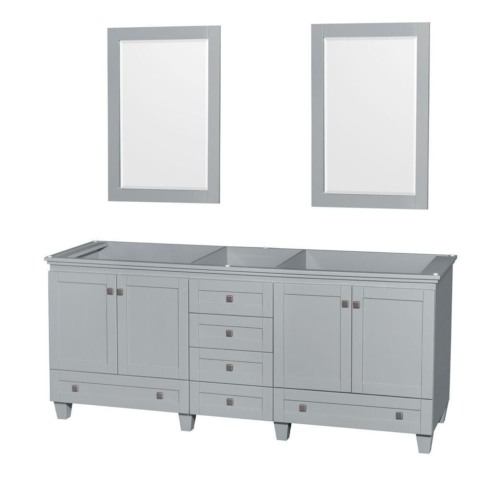 Wyndham Collection Acclaim 80Inch Double Vanity with Mirrors