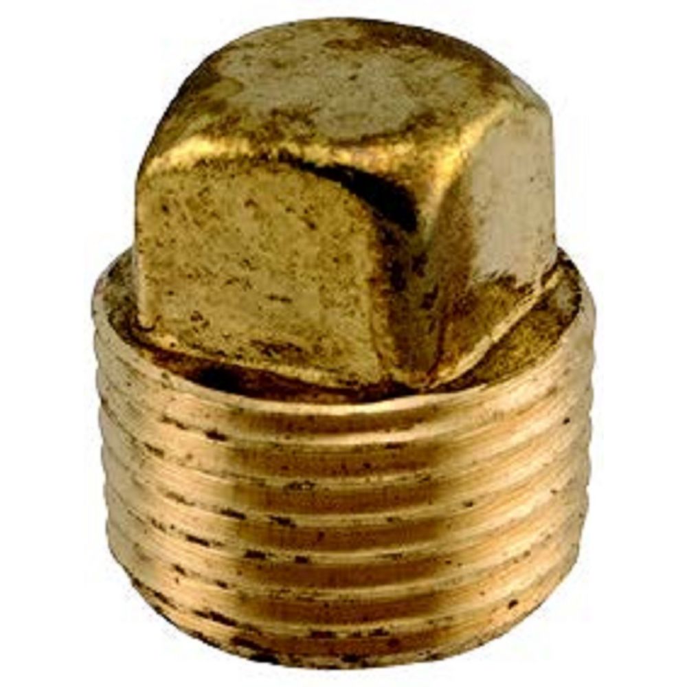 1/4 inch LeadFree Brass MPT SquareHead Plug