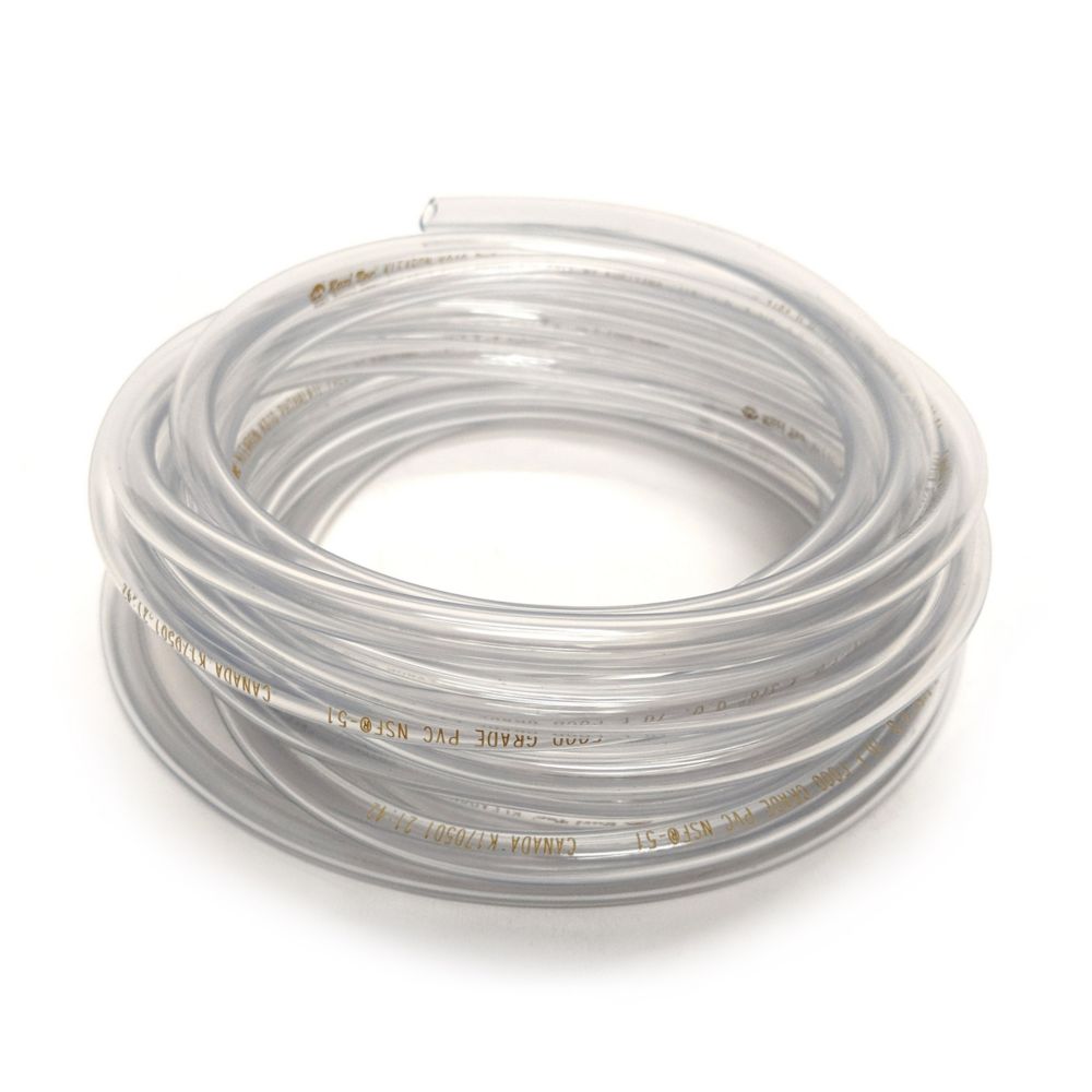 CANADA TUBING Clear Vinyl Tubing, 1/4 Inch Inside Diameter X 3/8 Inch